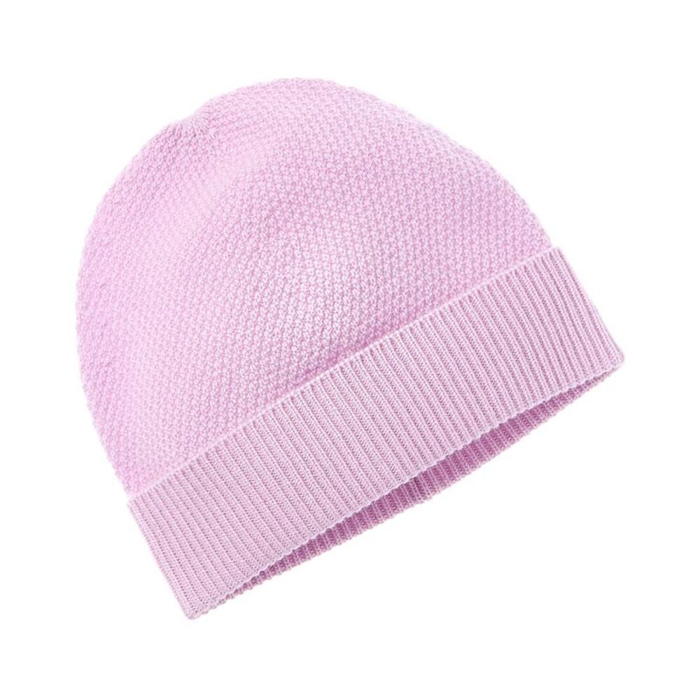 Phenix Moss Stitch Cashmere Hat, Purple